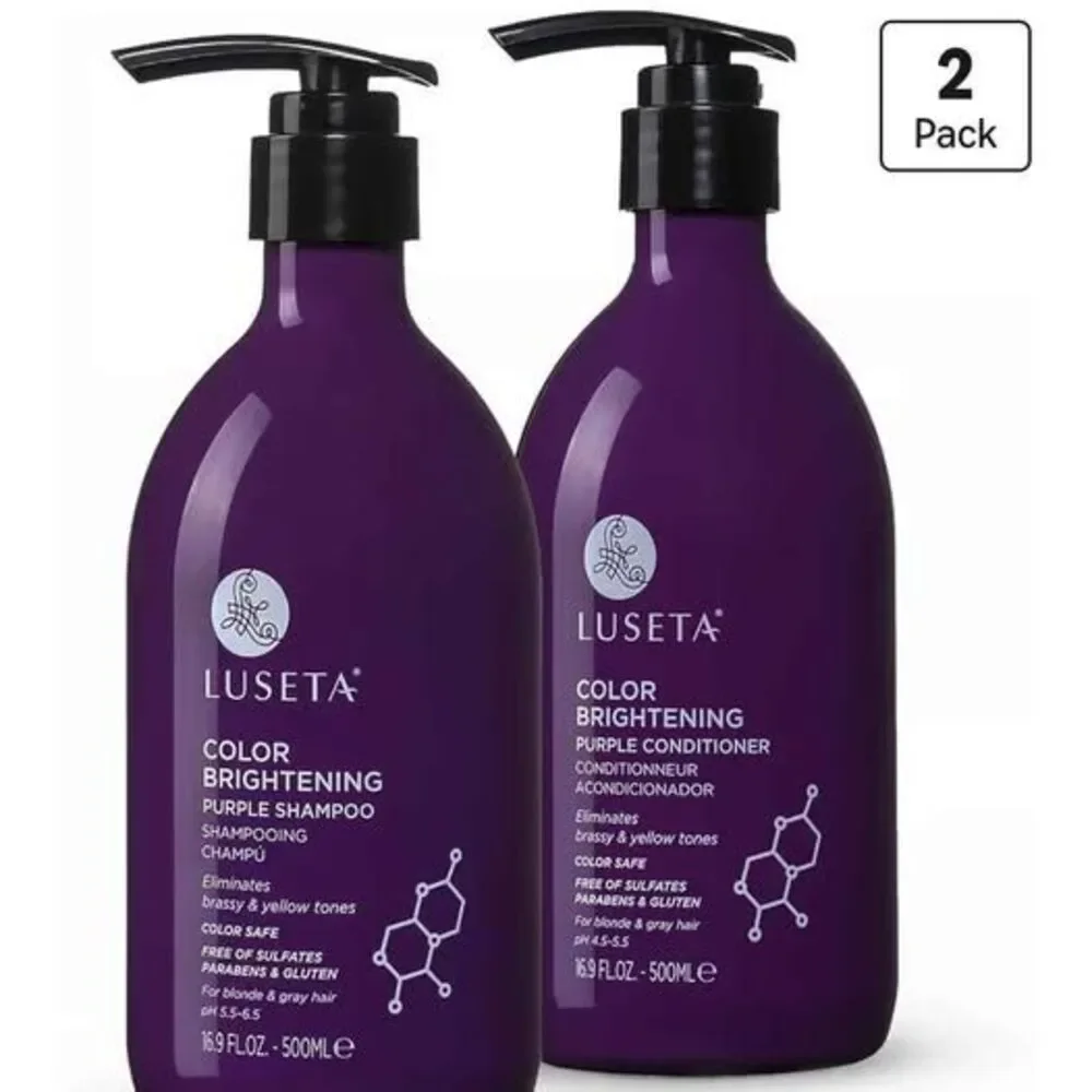 Luseta Purple Shampoo and Conditioner Set for Blonde NEW